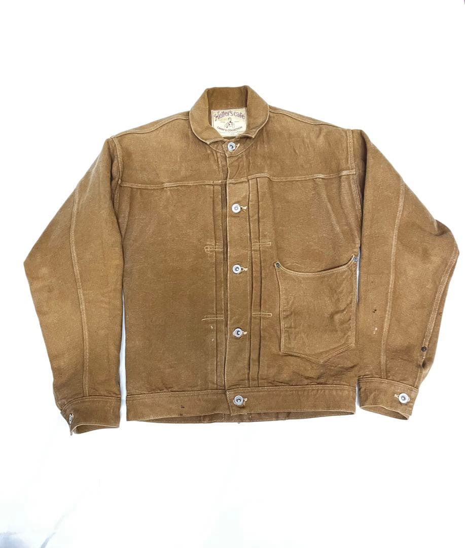 へラーズカフェ　ウェアハウス　ノンパレイル　ブラウス　ブラウン　ダック