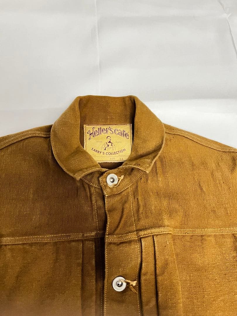 へラーズカフェ　ウェアハウス　ノンパレイル　ブラウス　ブラウン　ダック