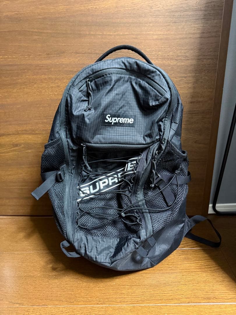 Supreme ブラック バックパックSupreme シュプリーム 2023aw