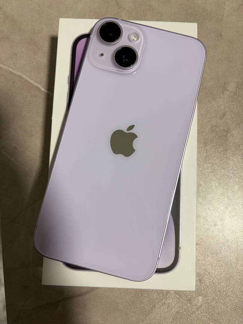 【美品】Apple iPhone 14 128GB パープル 本体