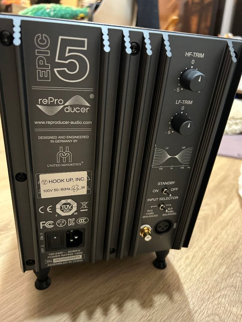 reProducer Audio Epic5 ペア モニタースピーカー ブラック