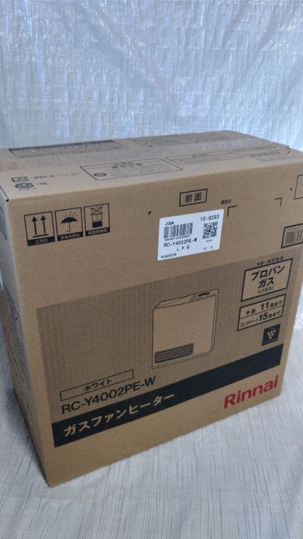 ❗️安心の新品未使用❗️リンナイ　ガスファンヒーター　RC-Y4002PE-W