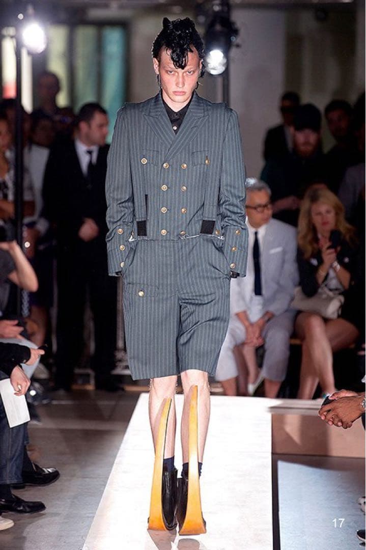 コムデギャルソン オムプリュス15ss セットアップ　鈴木ヒラク　刺繍