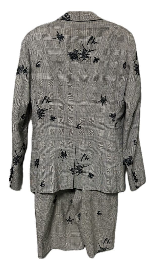 コムデギャルソン オムプリュス15ss セットアップ　鈴木ヒラク　刺繍