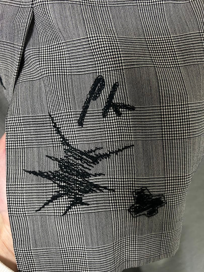 コムデギャルソン オムプリュス15ss セットアップ　鈴木ヒラク　刺繍