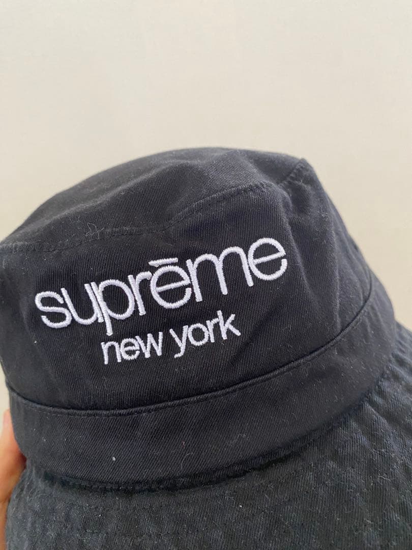 supreme バケットハット ブラック　S/M