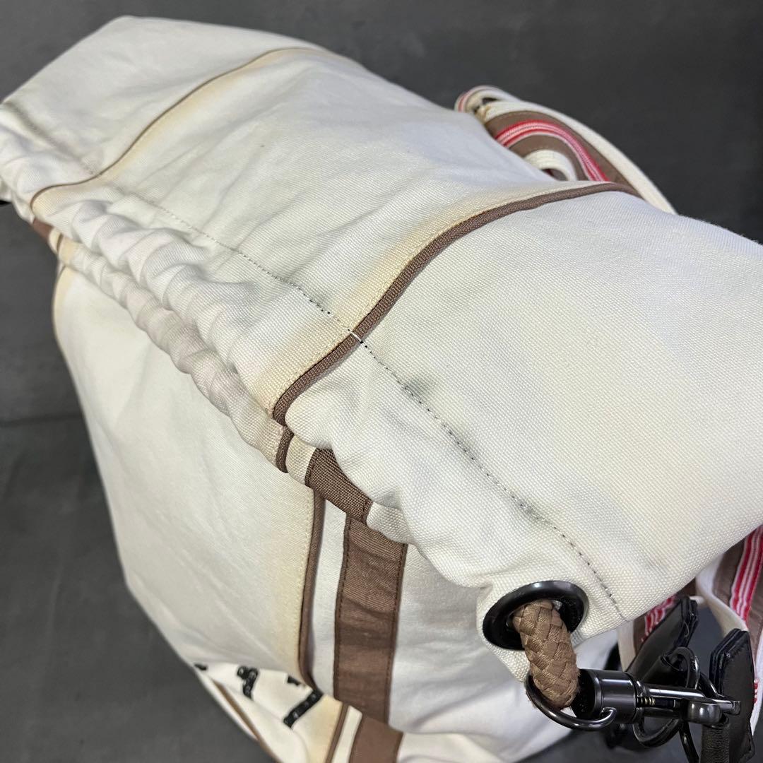 ボッテガヴェネタ キャンバスボンサック ワンショルダーバッグ