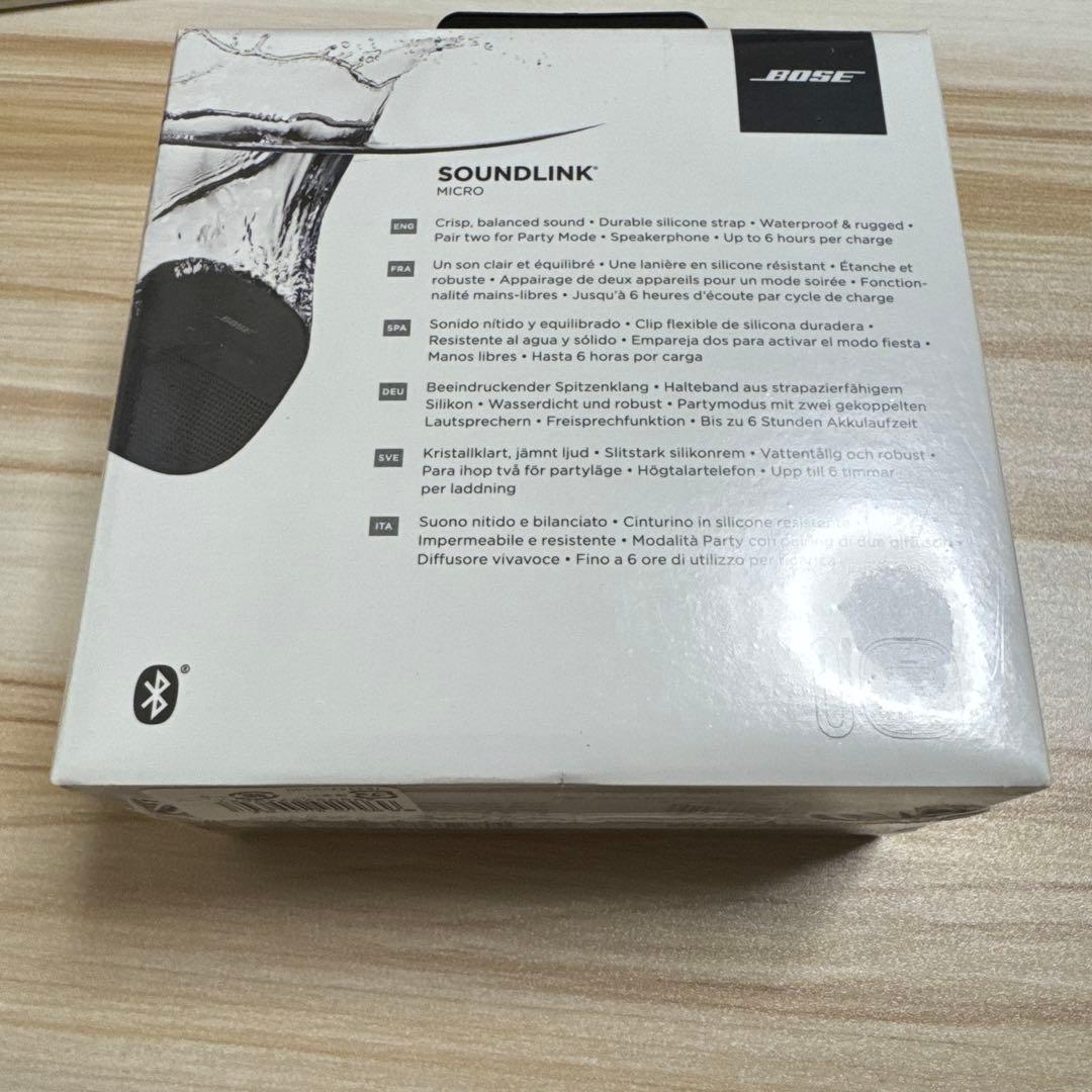 BOSE SOUNDLINK MICRO BLACK ワイヤレススピーカー　新品