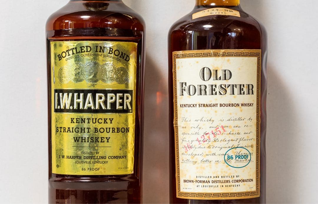 I.W. ハーパー & オールドフォレスター バーボンウイスキーセット
