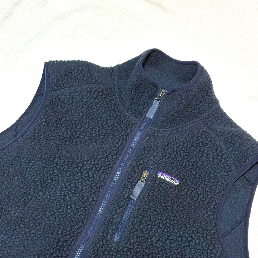 Patagonia フリースベスト レトロパイルベストLサイズ ネイビー