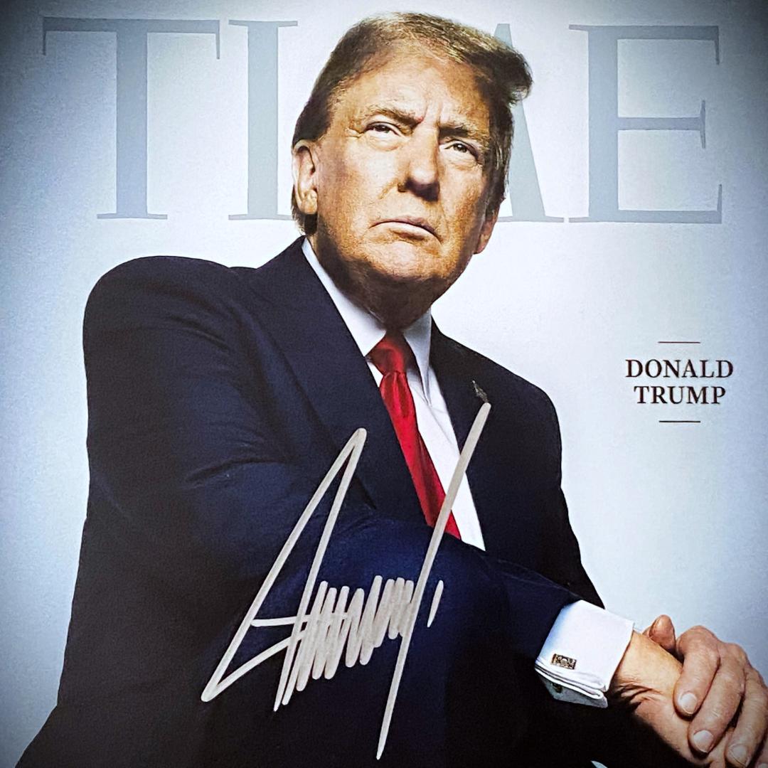 【レア】ドナルド・トランプ★直筆サイン入りフォト★証明書付