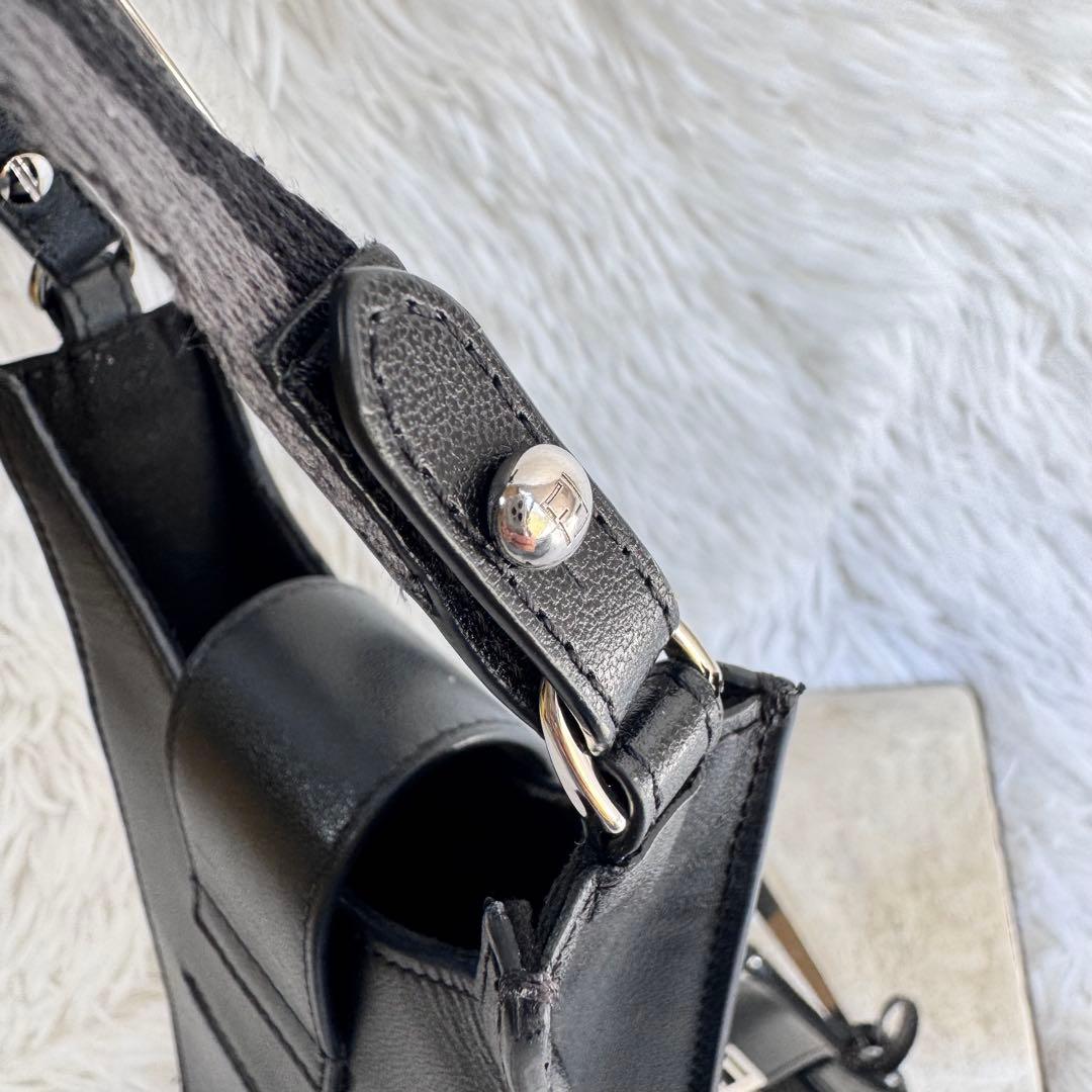 FENDI スマホバッグ ショルダーバック ブラック グレー ズッカ柄　2way