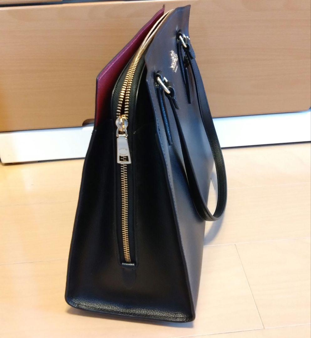 himawari☆COACH トートバッグ 黒 レザー