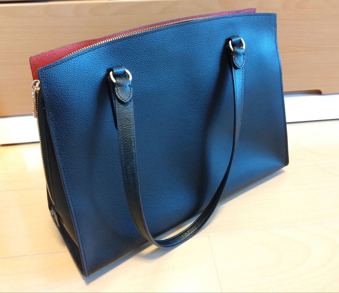 himawari☆COACH トートバッグ 黒 レザー