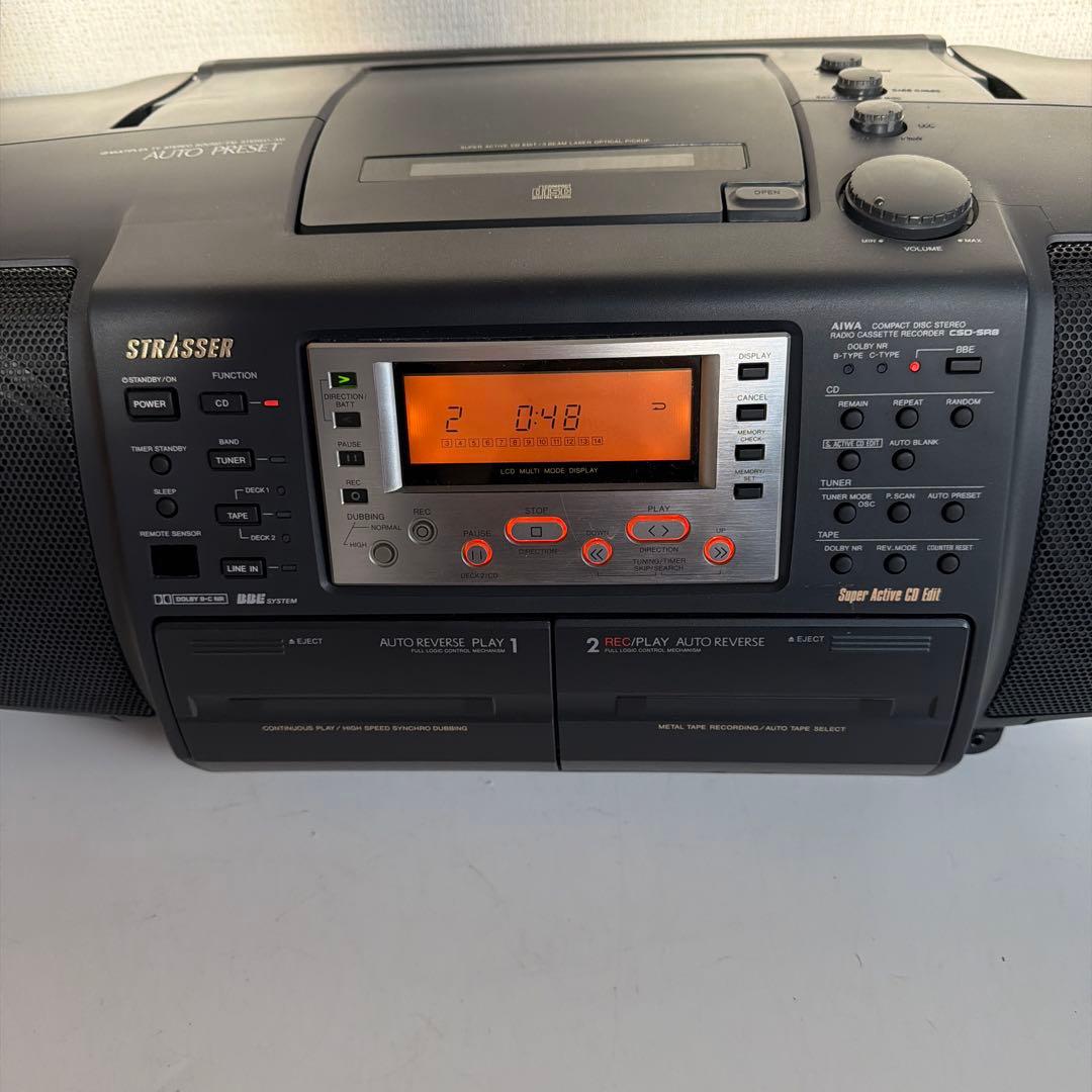 aiwa STRASSER CDラジカセ CSD-SR8 個人メンテナンス品