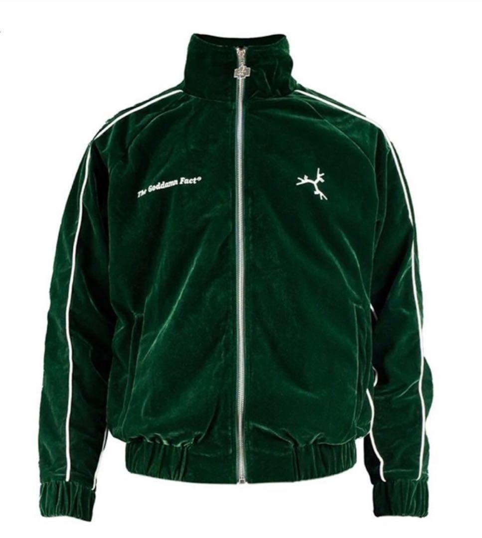 groovy ベルベット ベロア ジャケットGreen drip