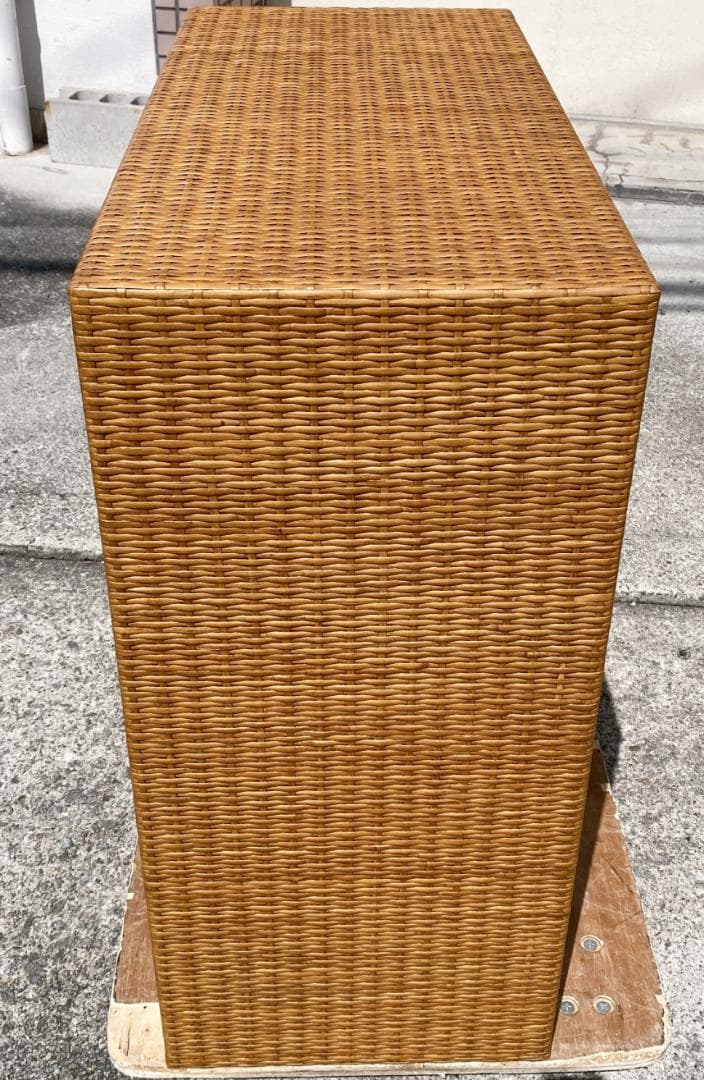 M373 ラタン チェスト 4段引き出し レトロ アンティーク