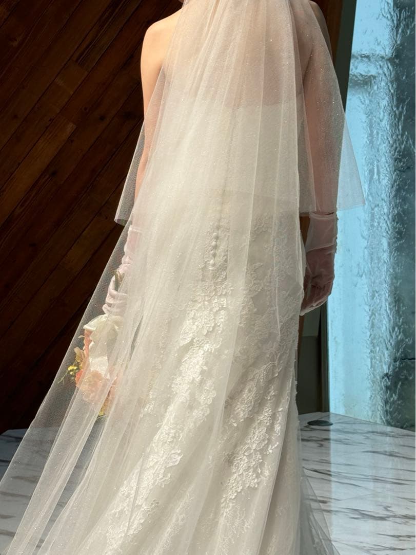 rica様　Aile ラメ チュール ロング ウエディング ベール