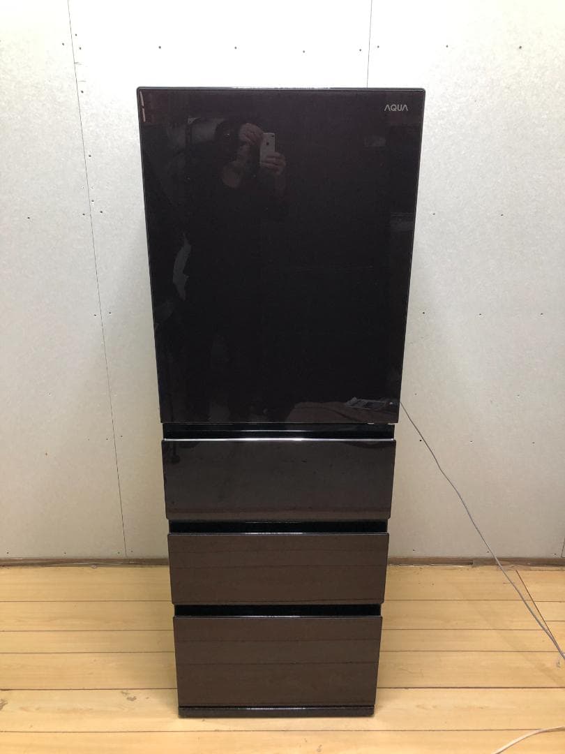 美品 アクア 冷蔵庫 AQR-VZ43J(T) 2020年製 右開き 88148