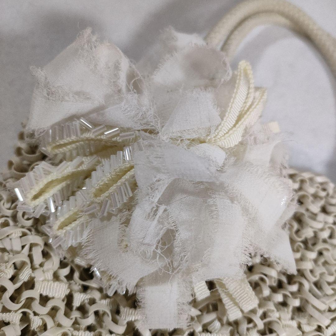 あ　超美品　アンテプリマ　ワイヤーバッグ　ハンドバッグ　白　ホワイト