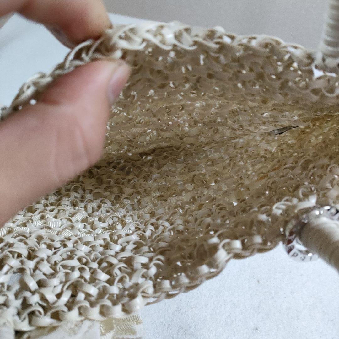 あ　超美品　アンテプリマ　ワイヤーバッグ　ハンドバッグ　白　ホワイト