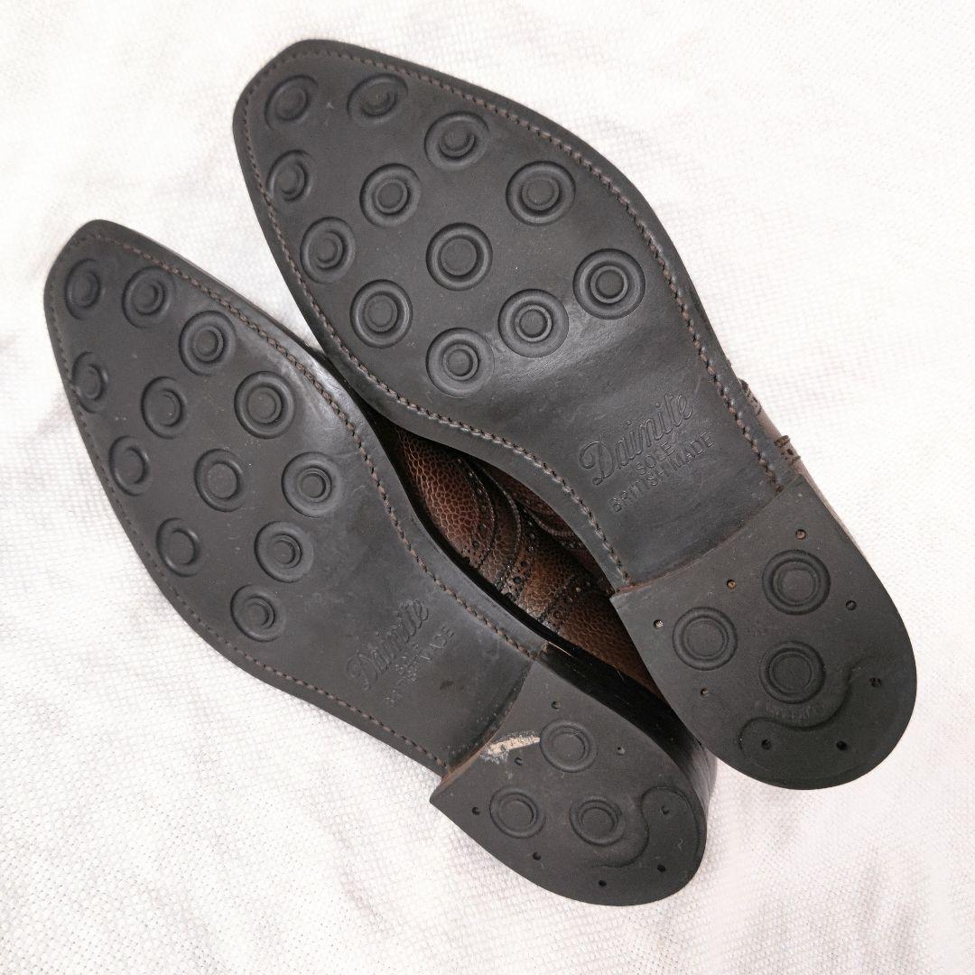 ジョージクレバリーe Cleverleyレザードレスビジネスシューズ茶