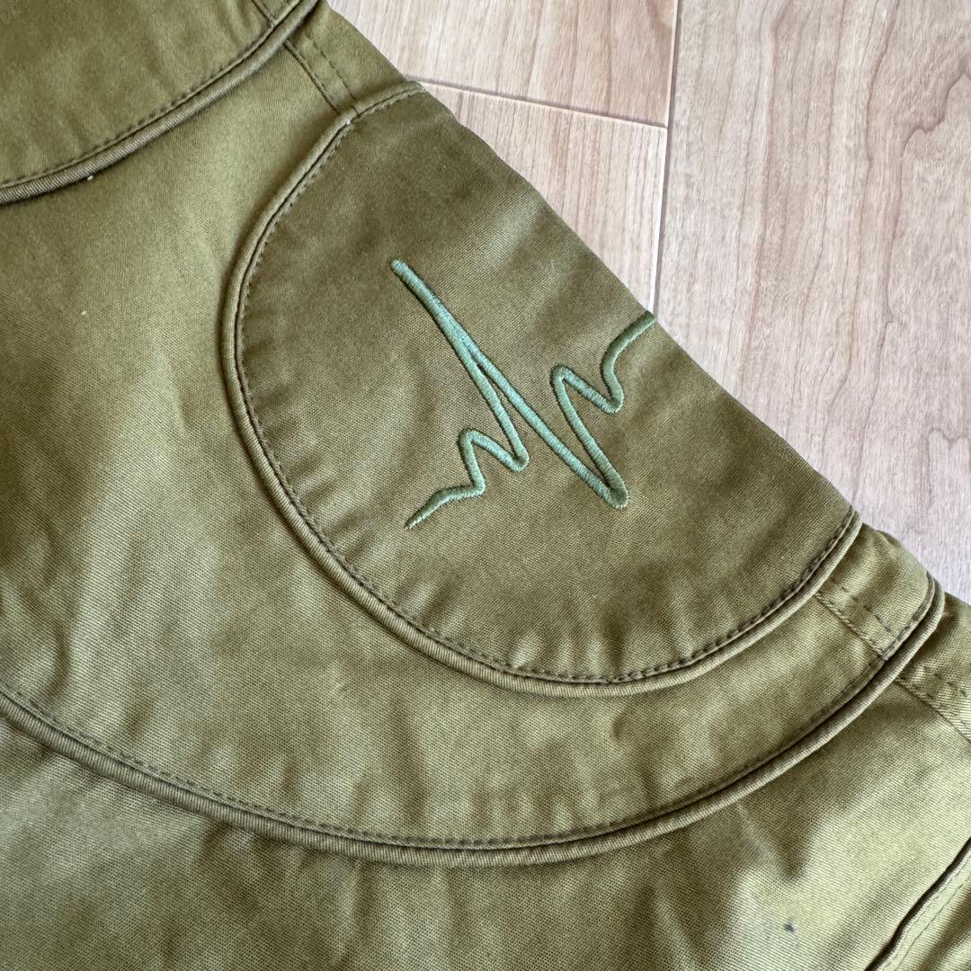 新品SPACE TRIBE レイヴフレアパンツ　カーキ