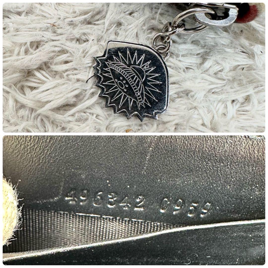 【美品】グッチ 長財布 ラウンドファスナー ブラック スプリーム UFO