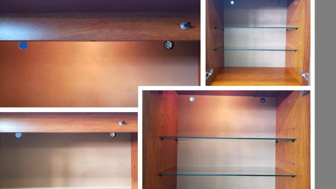 kishiii　D23　富士ファニチャ　花梨材使用　照明付きサイドボード