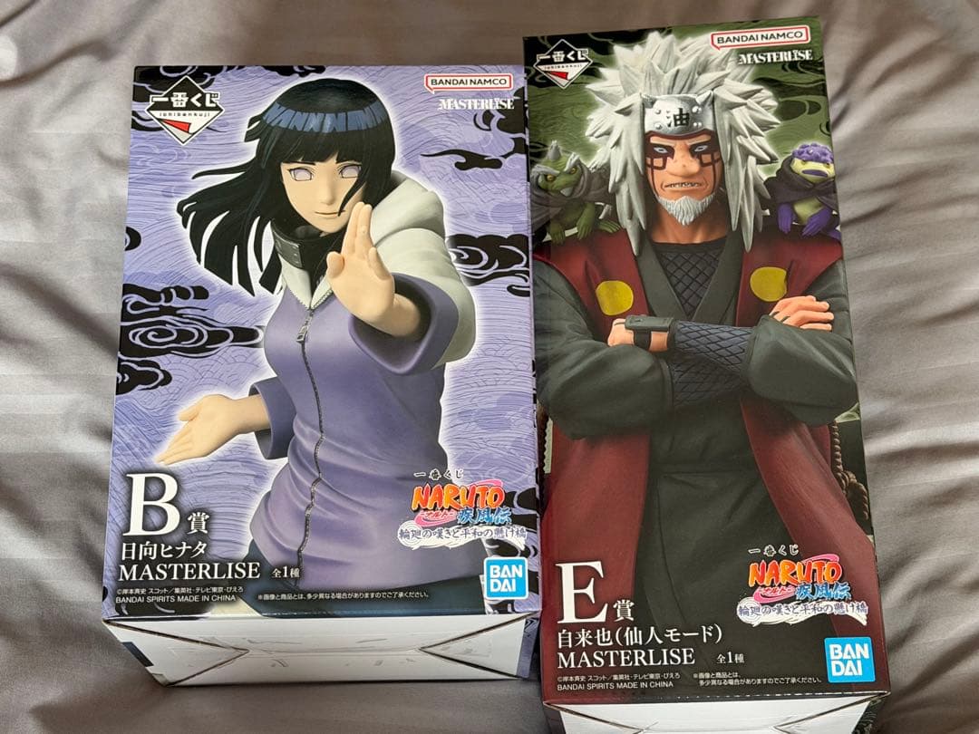 NARUTO 一番くじ 日向ヒナタ 自来也 フィギュア
