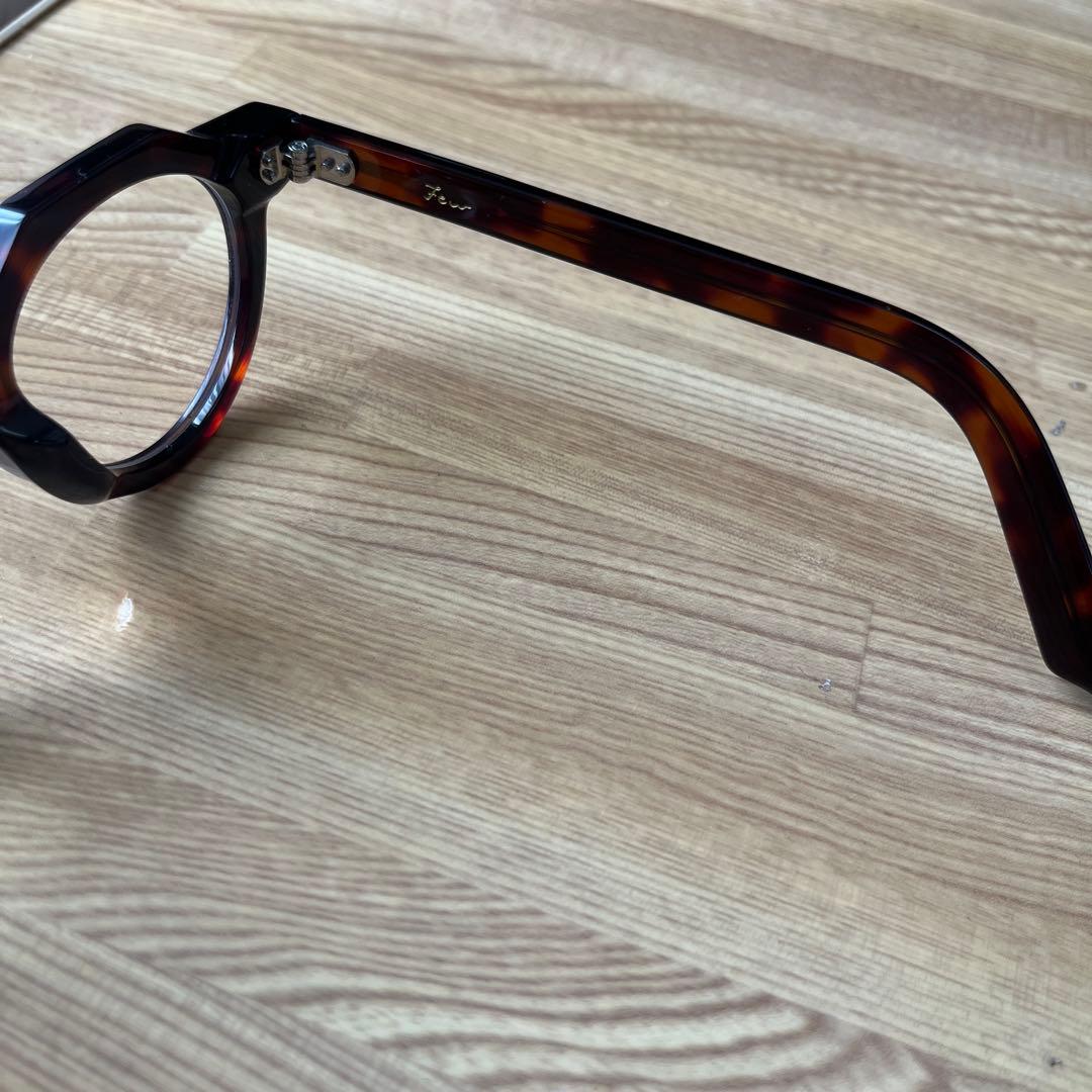 Few by NEW. F5 サングラス クラウンパント ハバナ　クリアレンズ