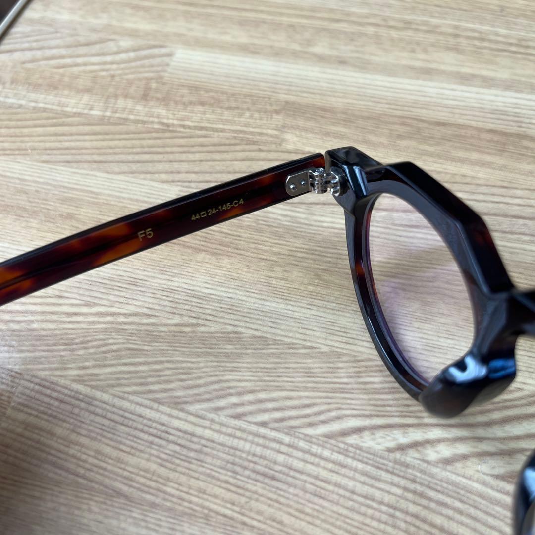 Few by NEW. F5 サングラス クラウンパント ハバナ　クリアレンズ