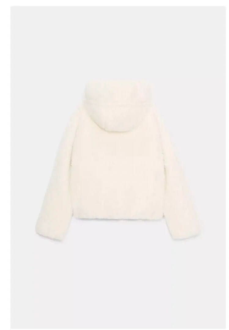 ZARA ボア生地保温フード付きアノラック M