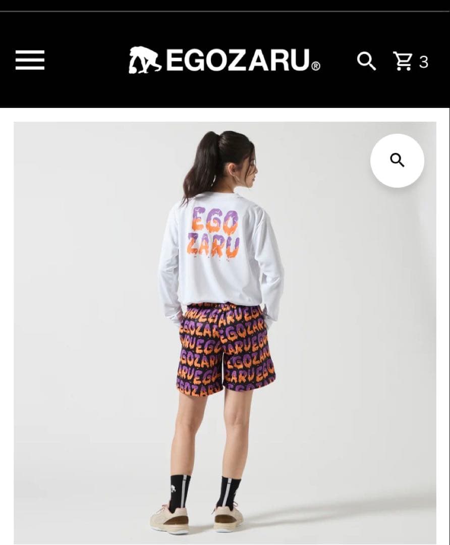 EGOZARU 長袖シャツ ホワイト