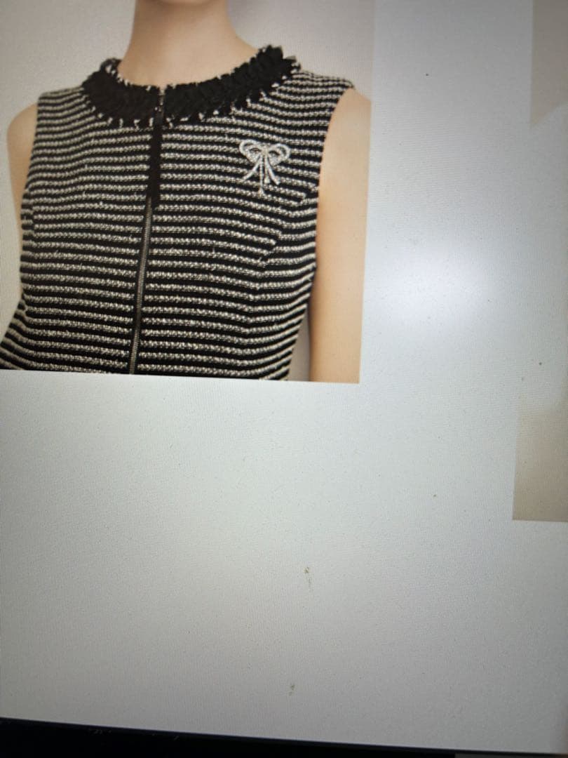 フォクシーツイードワンピース　2025年9月掲載￼