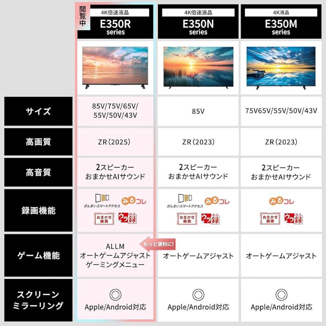 全国送料込❣️未使用品REGZAレグザ50型スマートテレビ2025年製