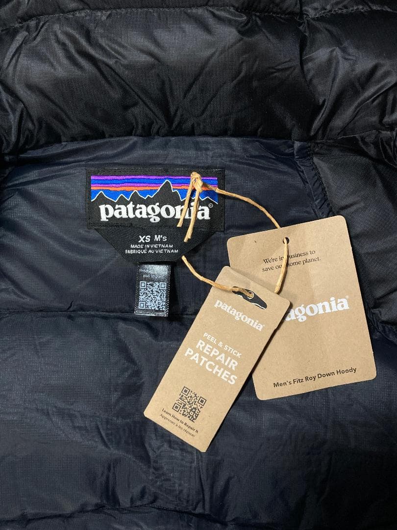 新品 2026 フィッツロイ XS 黒 パタゴニア ダウンジャケット