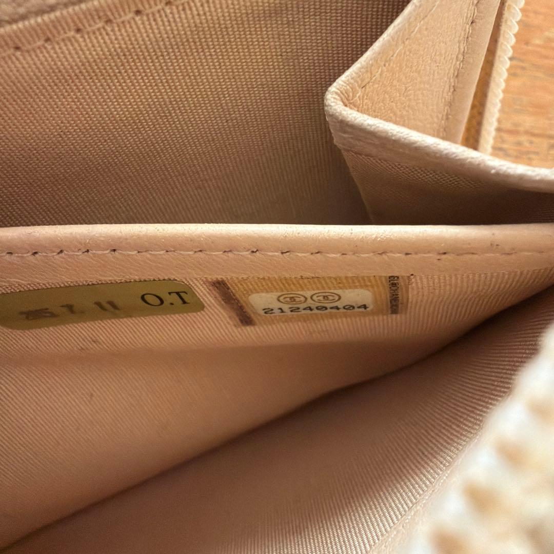 CHANEL BOYCHAHEL マトラッセロングウォレット ラムスキン 長財布