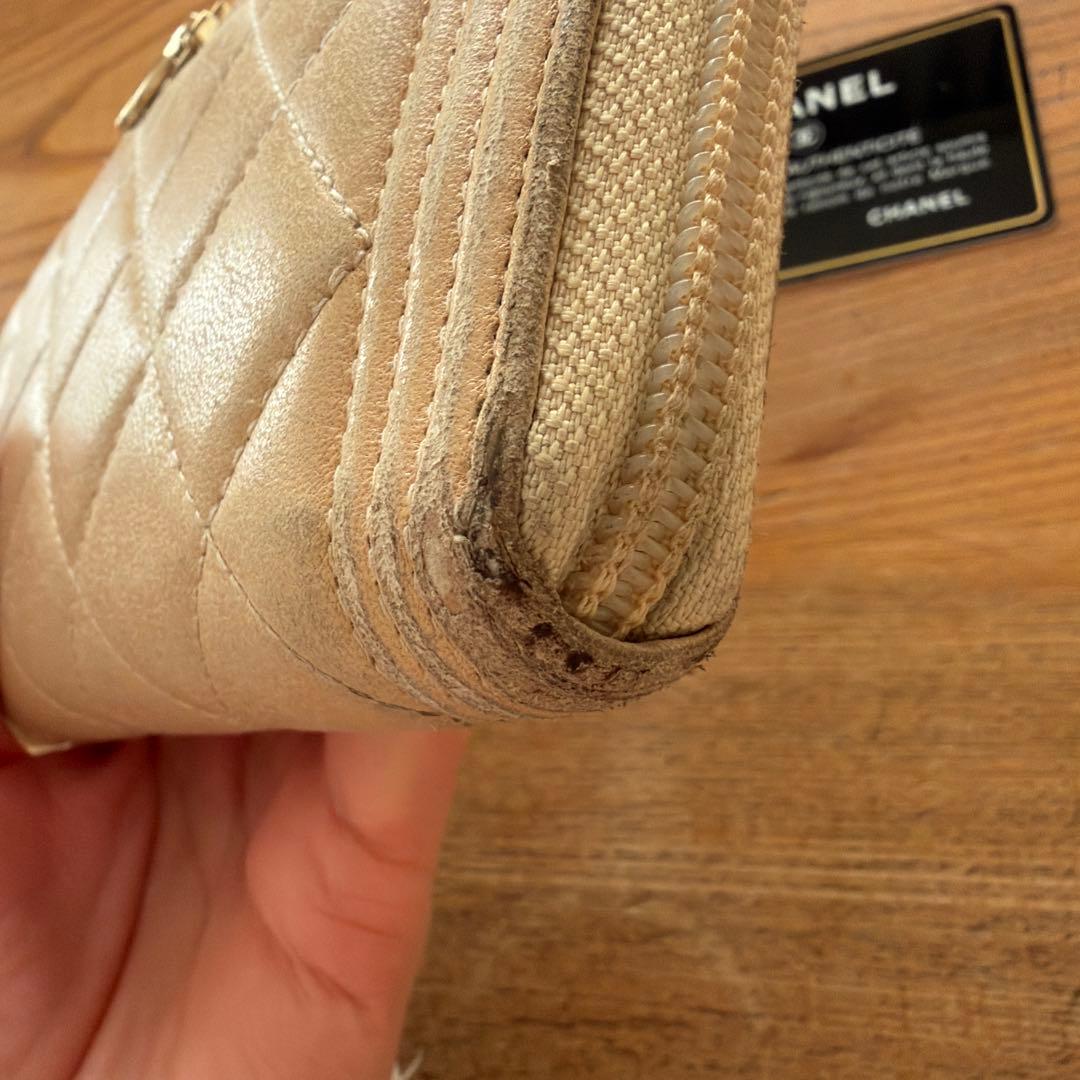 CHANEL BOYCHAHEL マトラッセロングウォレット ラムスキン 長財布