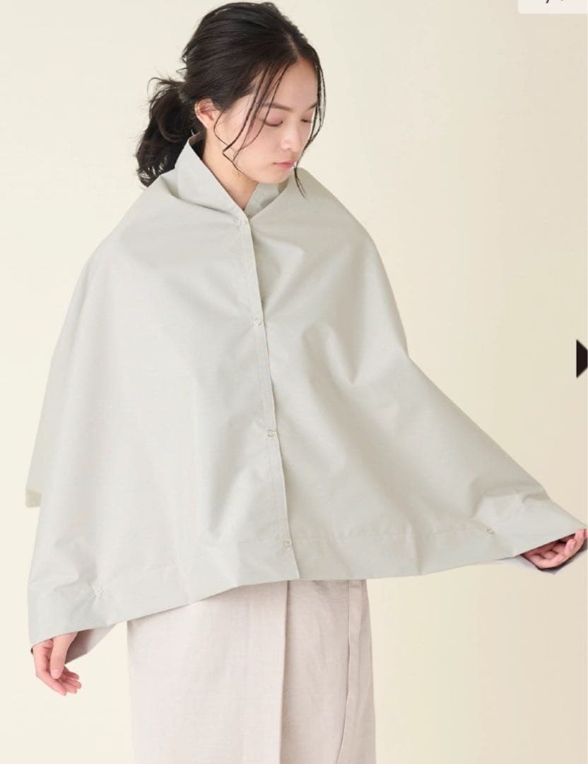 サンバリアワイドナガシカク新品未使用mokuアイボリー