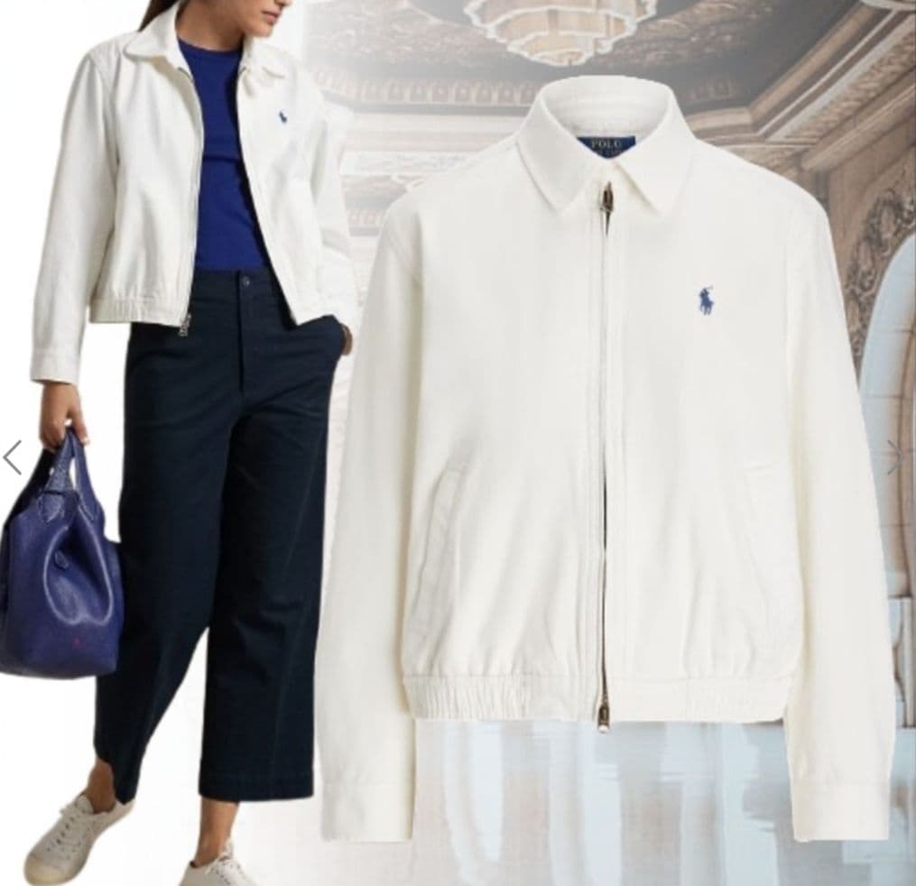 現行 QR ラルフローレン スイングトップ 白 RALPH LAUREN