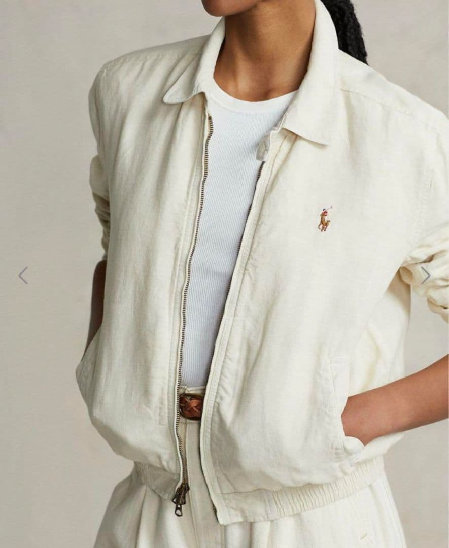 現行 QR ラルフローレン スイングトップ 白 RALPH LAUREN