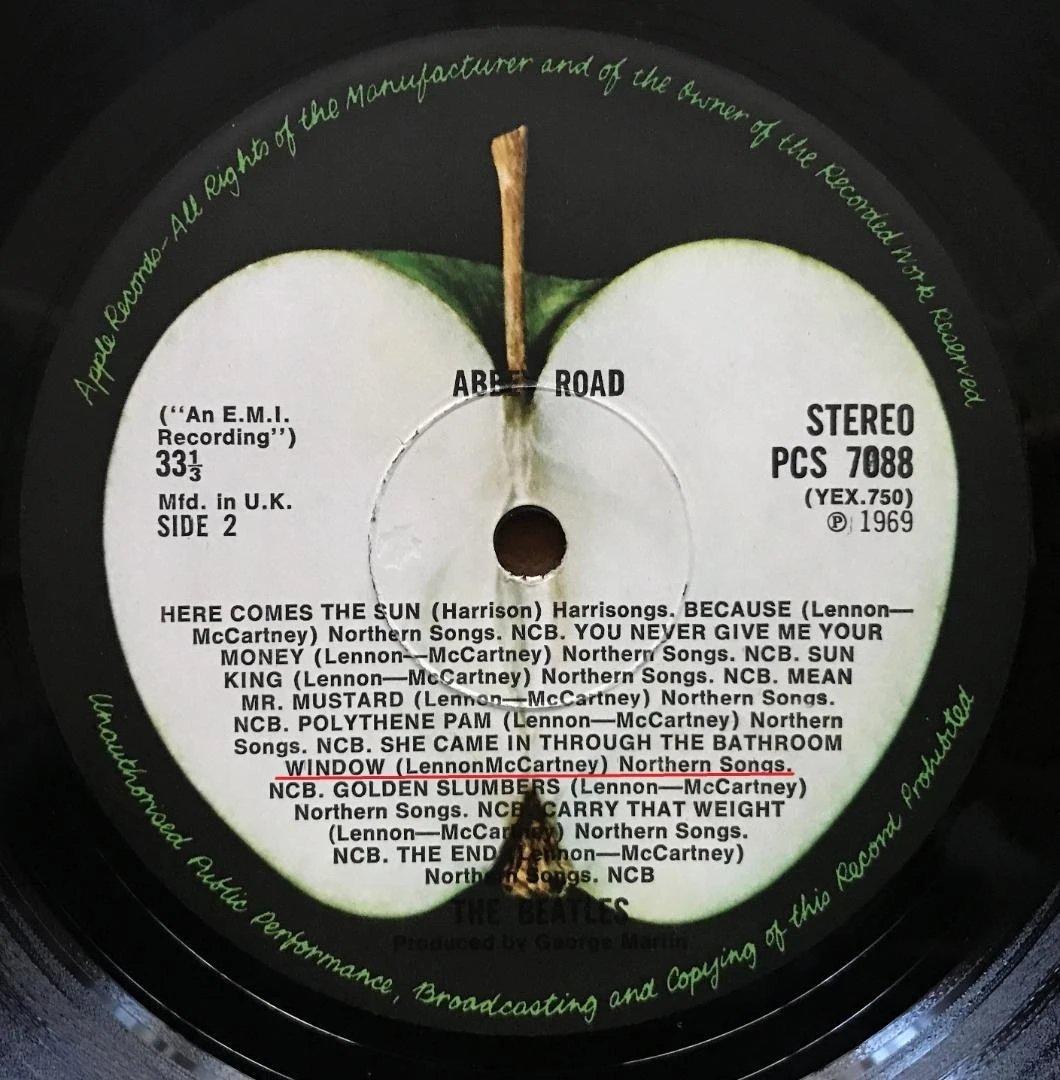 K*t様 UKミスプリラベル 稀少初回盤 THE BEATLES ABBEY R