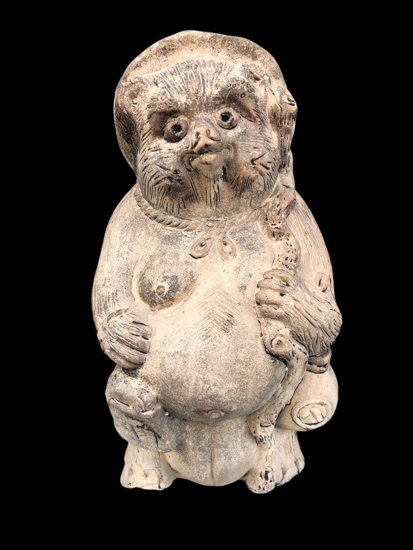 信楽焼／たぬき／骨董／希少／アンティーク／ヴィンテージ　29センチ　レア　古狸