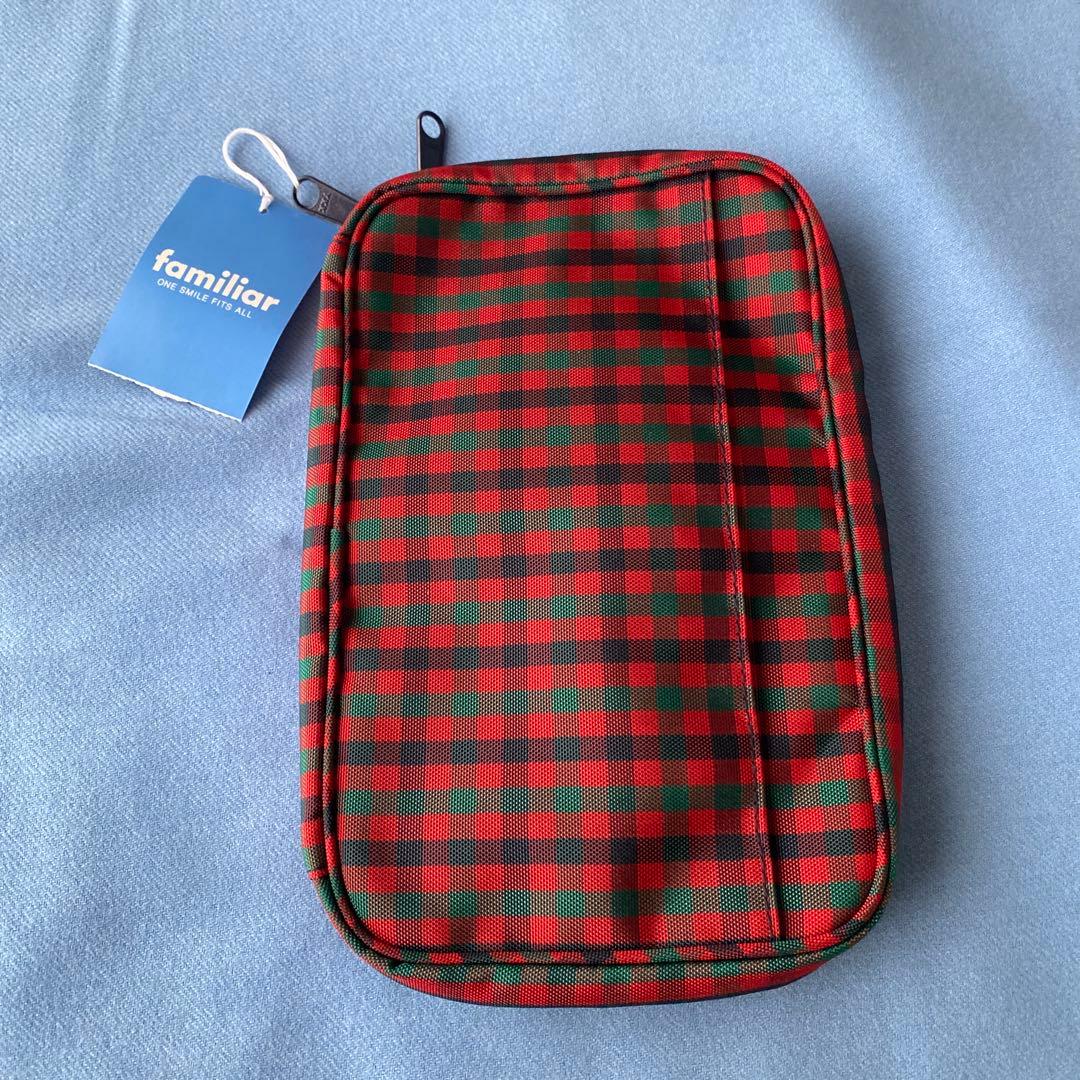 ファミリア　ガジェットポーチ　赤