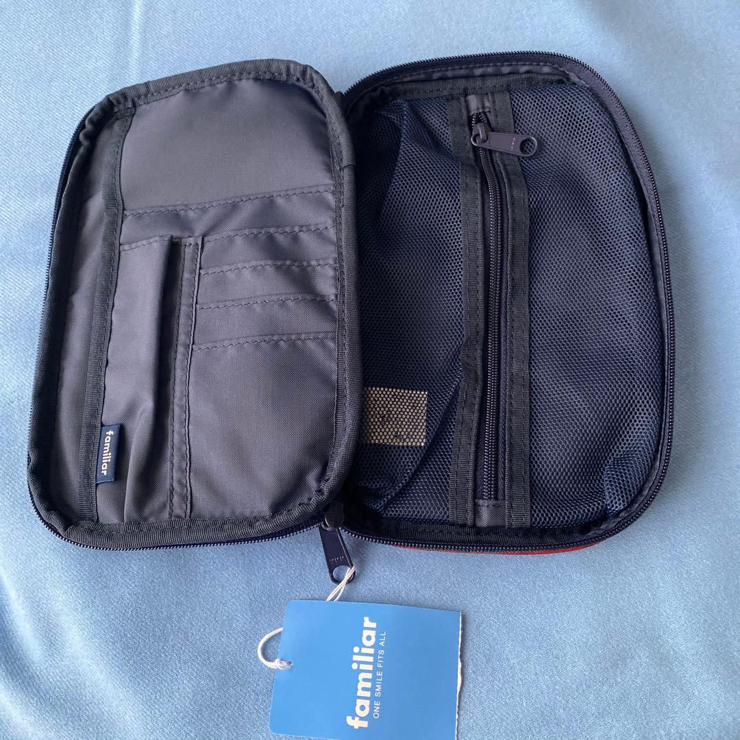 ファミリア　ガジェットポーチ　赤