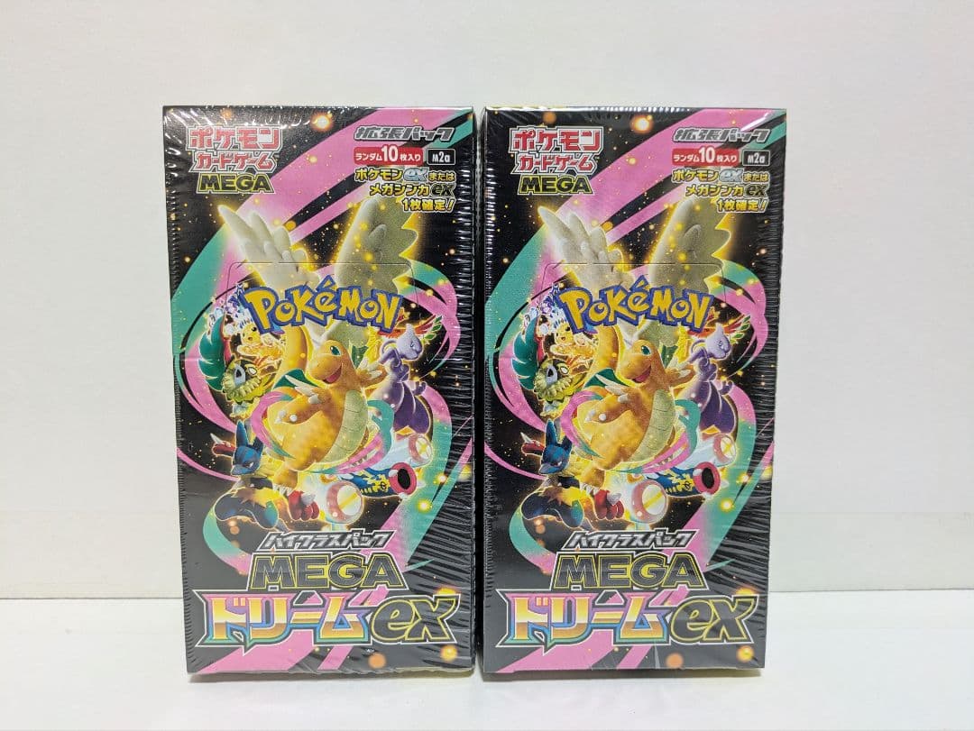 新品未開封 シュリンク付き ポケモンカード MEGA メガドリームex 2BOX