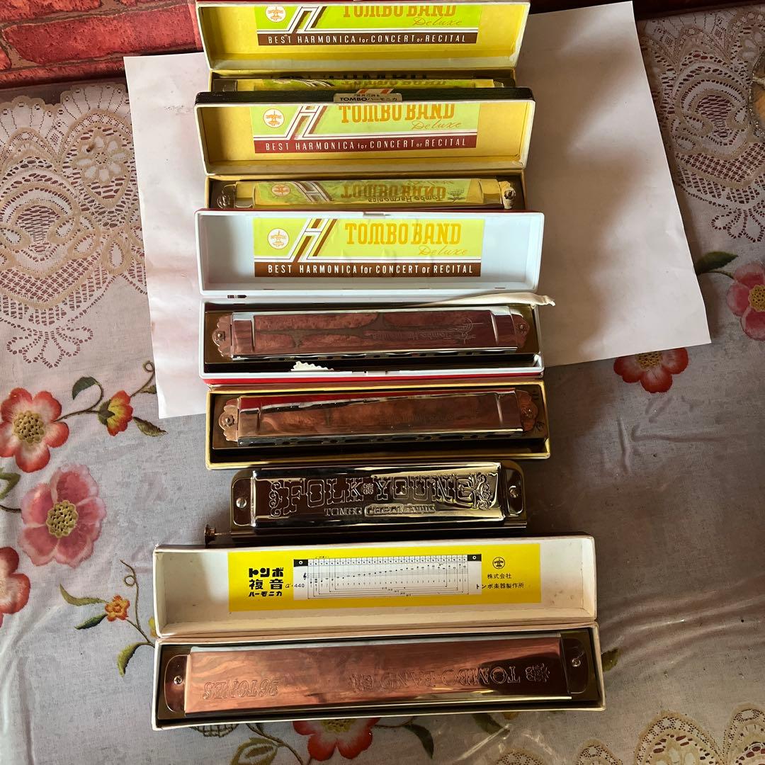 TOMBO BAND ハーモニカセット7個