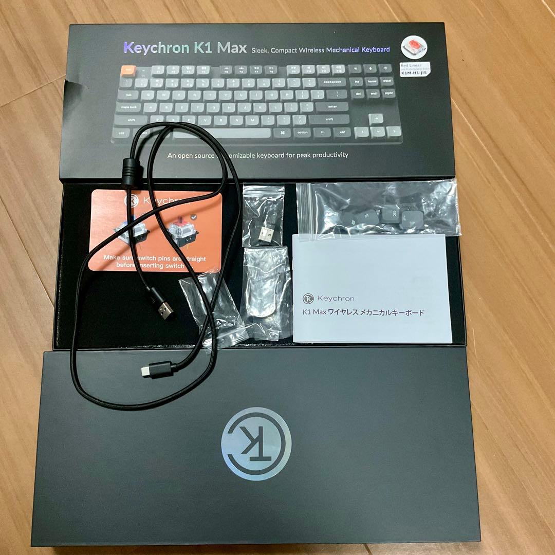 【JIS配列/RGB】Keychron K1 Max ロープロファイル 赤軸