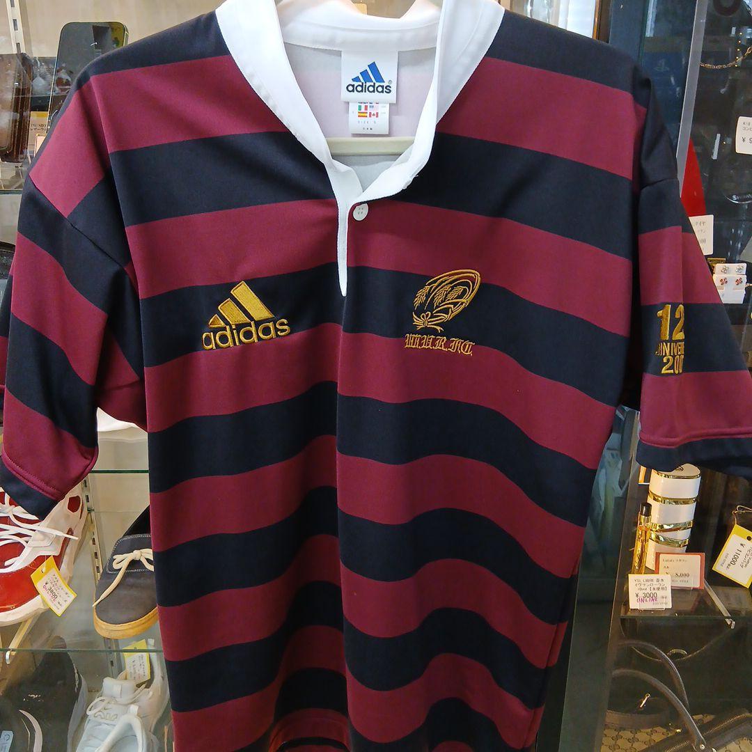adidas 125周年記念 早稲田大学 ラガーシャツ S